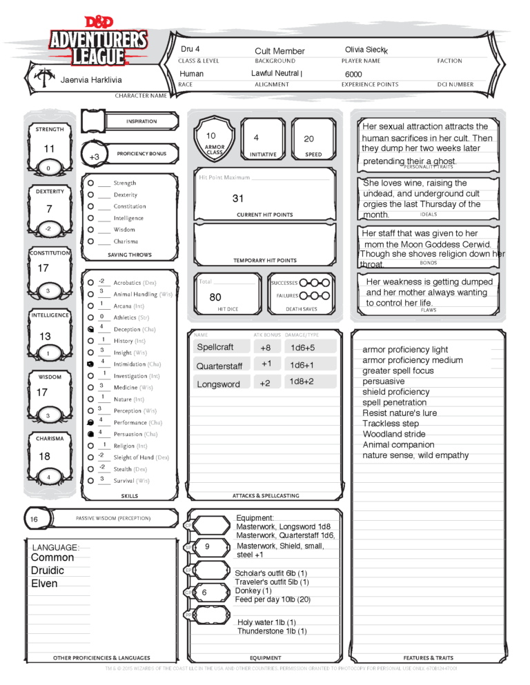 All Hail The Almighty D20!: A D&D Character Expression To Improvised ...