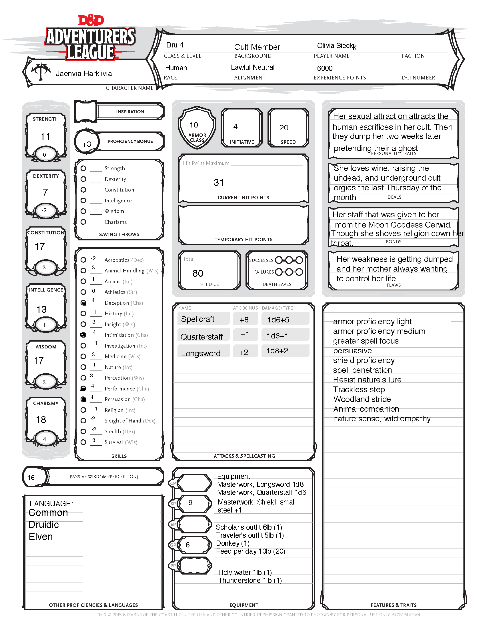 All Hail The Almighty D20!: A D&D Character Expression To Improvised ...