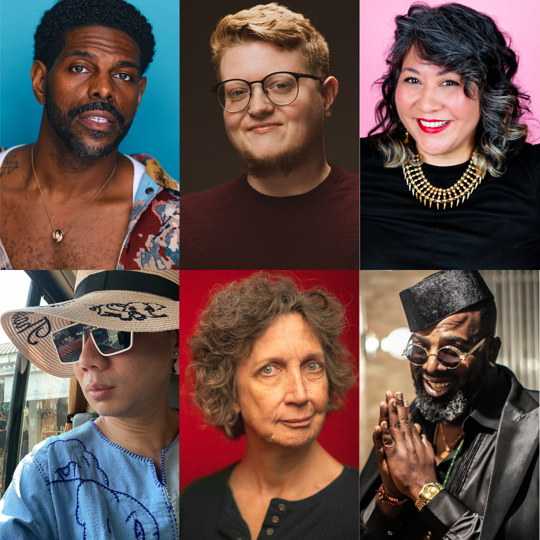 Six portraits of the performers in Write Club Chicago’s October 2026 lineup.